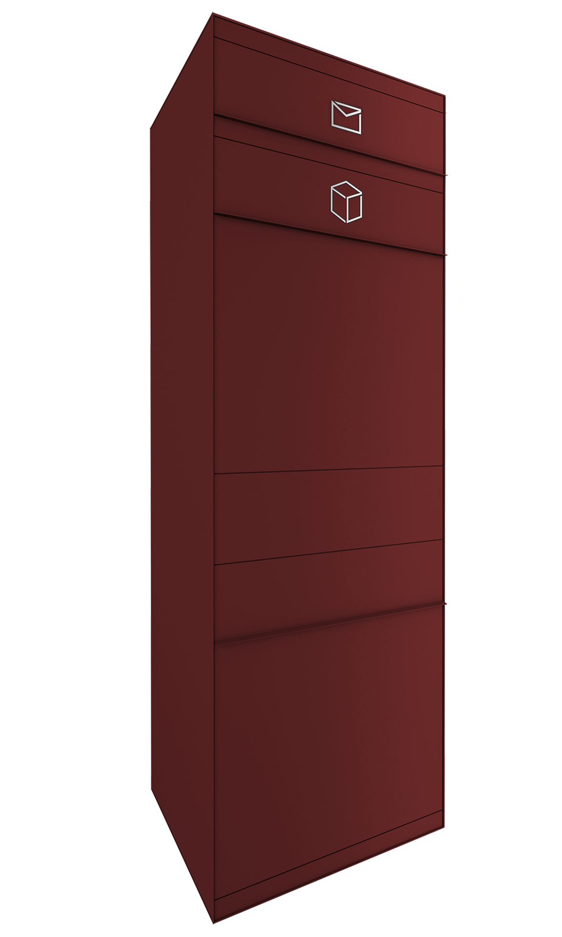 Paketbox mit Briefkasten in Wunschfarbe