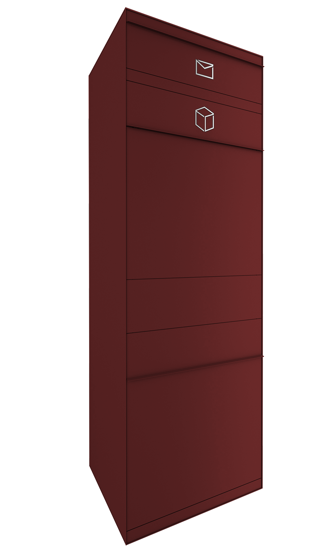Paketbox mit Briefkasten in Wunschfarbe
